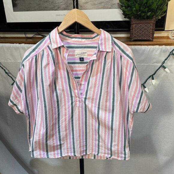 Universal Thread 100% Cotton Blouse-Sz M - Picture 1 of 3